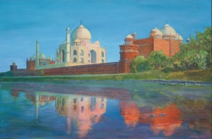 Painting of Taj Mahal